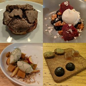 The sweet part of the 7 course vegan degustation. Local and seasonal ingredients. Delicious! at Hillside Kitchen & Cellar in Wellington