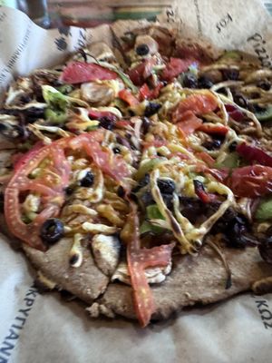 Garden vegan pizza   at Pizza Con in Kos