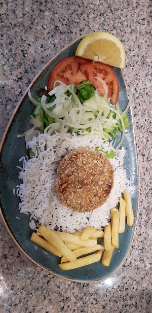 Vegan pane at Pizza Con in Kos