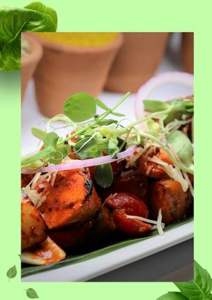 Tandoori roasted vegetables at Mayur Indian Kitchen in Taipei