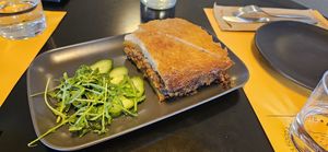 Moussaka at veganaki at Vegan Food Tour Athens in Athens