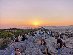 Amazing view in the center at Vegan Food Tour Athens in Athens