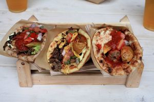 Vegan gyros at Vegan Food Tour Athens in Athens