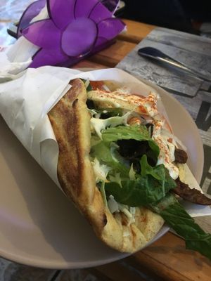 Vegan gyro from Vegan Bean at Vegan Food Tour Athens in Athens