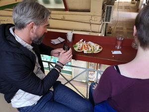 Vegan gyros at Vegan Food Tour Athens in Athens