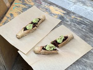 1st course at Vegan Food Tour Athens in Athens