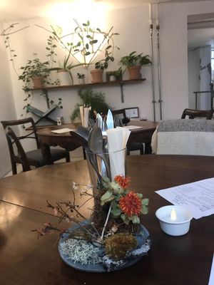 Sitting area at Kosmos K in Copenhagen