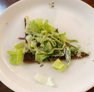 Raw Vegan Pizza Slice at Kosmos K in Copenhagen