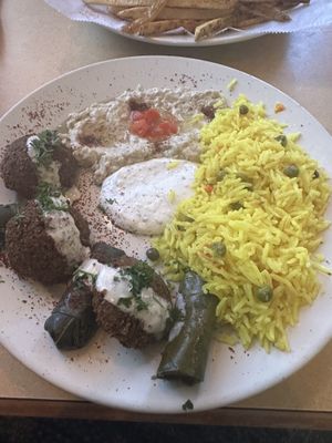 Vegetarian Falafel Plate  at Petra Cafe in Hattiesburg