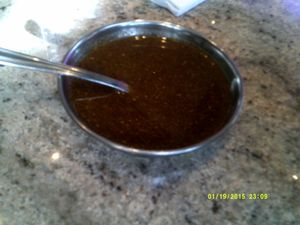 Sauce a pakora at Pushap - Namur in Montreal