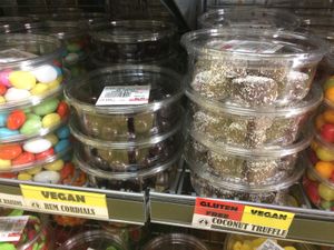 Rum cordials & coconut truffles at Rishon Foods in Balaclava