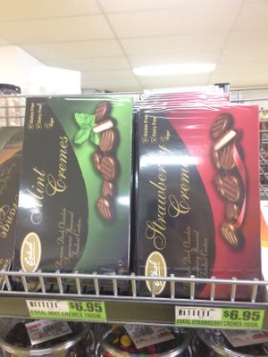 Vegan choc cremes at Rishon Foods in Balaclava