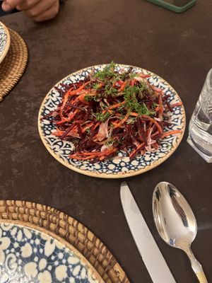 Elixer salad (vegan)  at Old City Restaurant in Samarkand