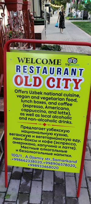  at Old City Restaurant in Samarkand