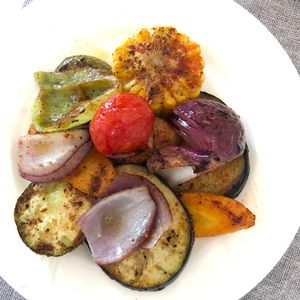 Grilled veggies at Siesta in Tashkent