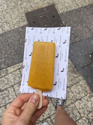 Mango passion fruit flavour   at Loco Polo in San Sebastian