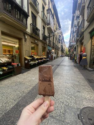 Vegan chocolate   at Loco Polo in San Sebastian