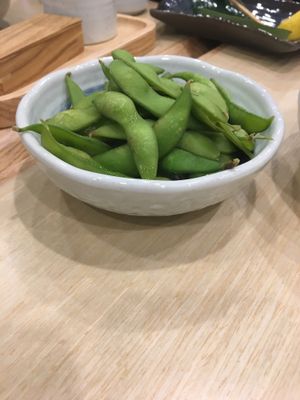 edamame at Sushi Ki in Kowloon