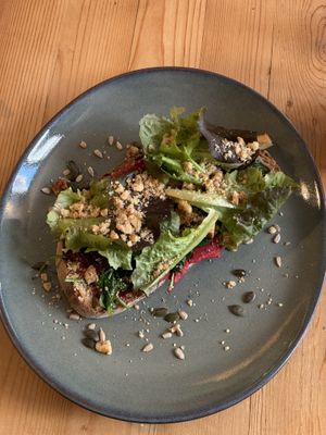 Forest toast  #Veganuary at Fauna & Flora in Lisbon