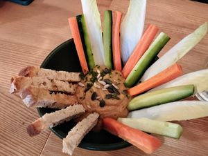 Baba ghanoush at Fauna & Flora in Lisbon