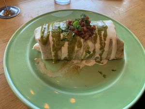 Vegan breakfast burrito   at Cafe Phoenix in Arcata