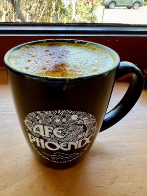 Turmeric Milk   at Cafe Phoenix in Arcata