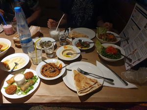 A lot of vegem options. The falafel is incredible. at Zaatar Lebanese Syrian Cuisine in Ayia Napa