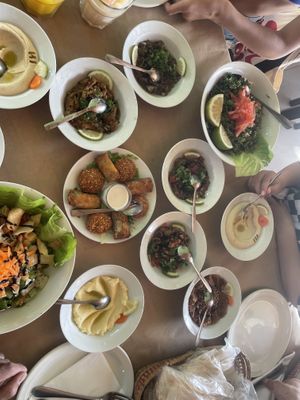 Vegan mezze    at Zaatar Lebanese Syrian Cuisine in Ayia Napa