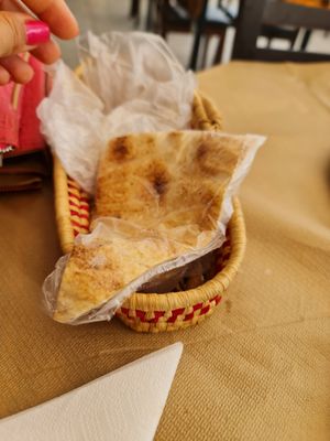 Lebanese flat bread at Zaatar Lebanese Syrian Cuisine in Ayia Napa