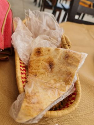 Lebanese flat bread at Zaatar Lebanese Syrian Cuisine in Ayia Napa