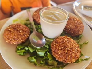 Falafel at Zaatar Lebanese Syrian Cuisine in Ayia Napa