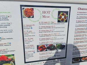 Hot meze at Zaatar Lebanese Syrian Cuisine in Ayia Napa