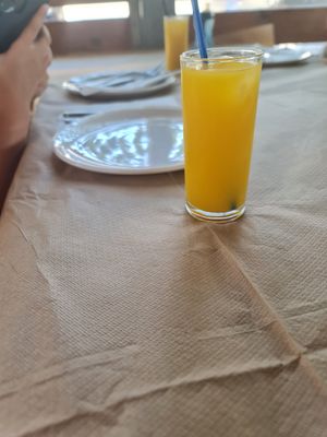 Fresh orange juice at Zaatar Lebanese Syrian Cuisine in Ayia Napa
