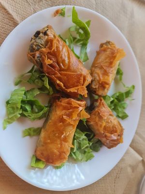 Fatayer sabaneh at Zaatar Lebanese Syrian Cuisine in Ayia Napa