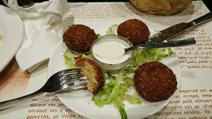 Falafel at Zaatar Lebanese Syrian Cuisine in Ayia Napa