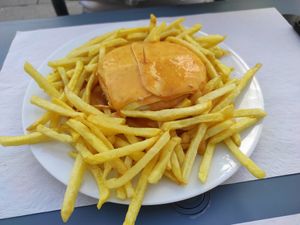 Vegan Francesinha at Pimenta Doce in Viana Do Castelo
