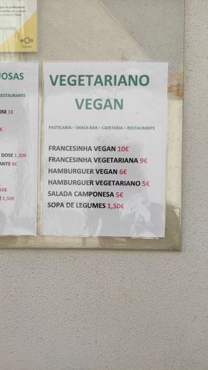 Menu vegetariano e vegan at Pimenta Doce in Viana Do Castelo