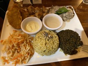 varied assiette   at Veget'Halles in Paris