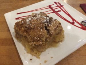 vegan crumble at Veget'Halles in Paris