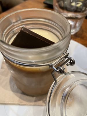 Chocolate and hazelnut cream  at Veget'Halles in Paris