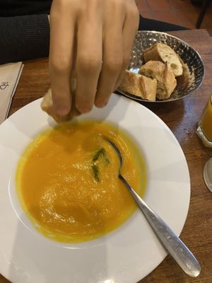 Soupe de Butternut (Entree de Jour)  at Veget'Halles in Paris