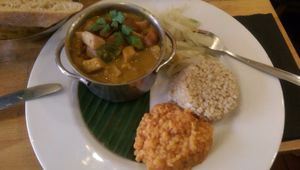 Vegetable curry at Veget'Halles in Paris