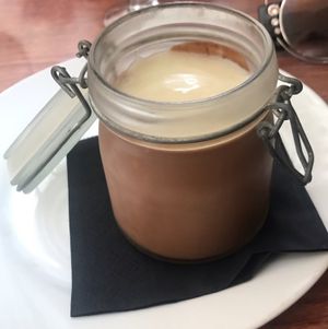 crème choco noisette  at Veget'Halles in Paris