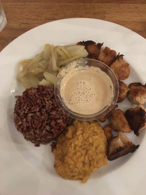 Poulet végétal  at Veget'Halles in Paris