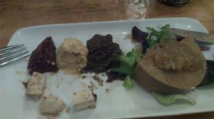 Assortiment d'entrées  at Veget'Halles in Paris