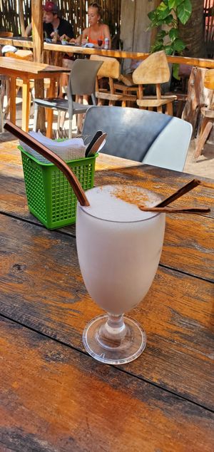 Horchata at Barba Negra in Holbox