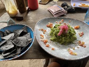 Guacamole (110pesos)  at Barba Negra in Holbox