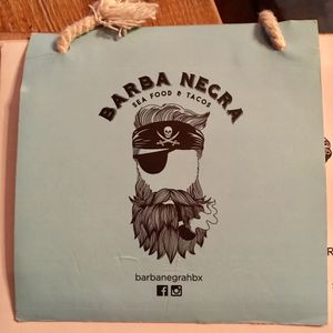 Logo at Barba Negra in Holbox