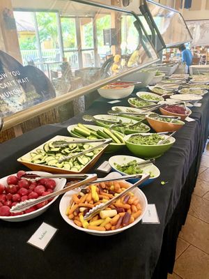 Raw food, sprouts & Buffett area at Hippocrates Health Institute in West Palm Beach