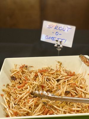 Raw Sprout-O-Getti at Hippocrates Health Institute in West Palm Beach